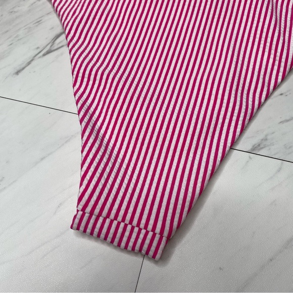New! Onia Pink and White Stripe Swim Bikini Bottom M - Picture 3 of 10